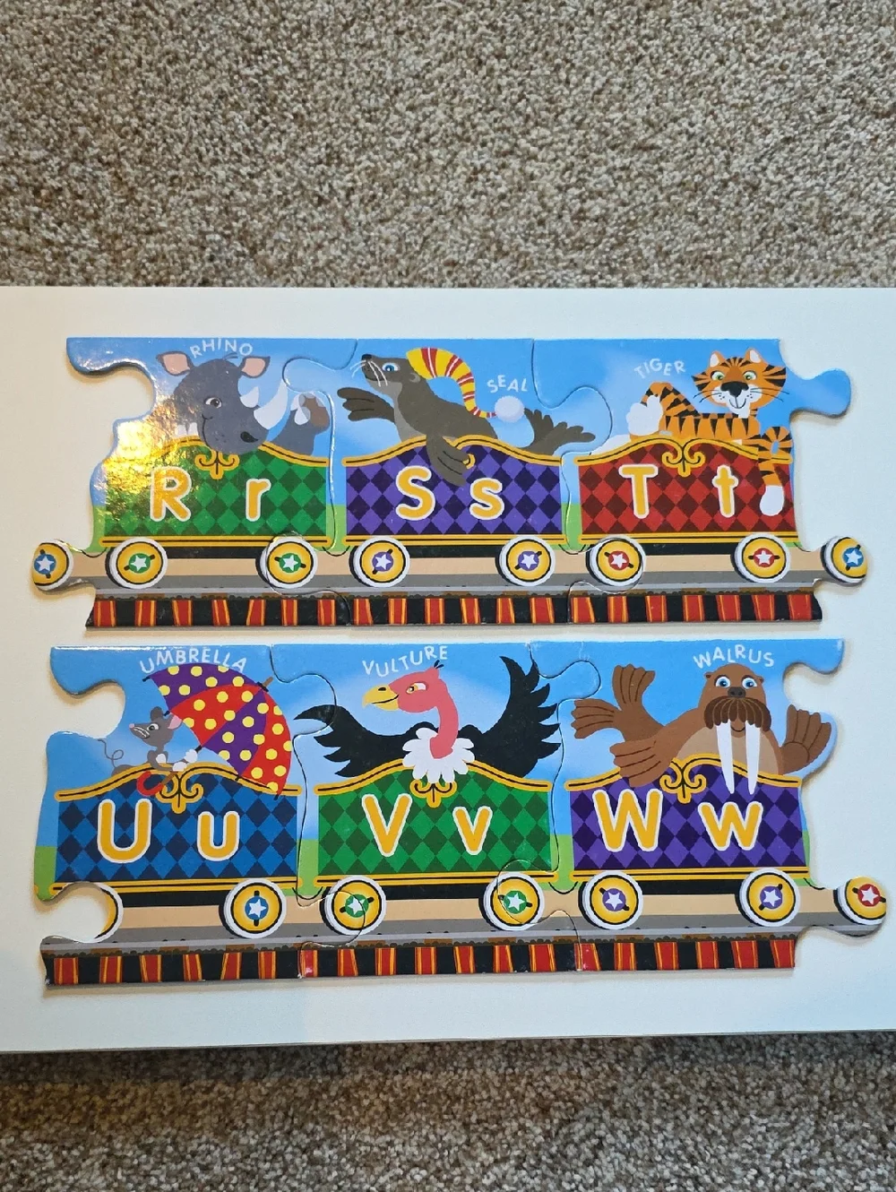 Melissa & Doug Alphabet Express Puzzle 27 Piece Floor Puzzle 10 Feet Long!